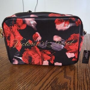 Victoria's Secret Red Floral Crossbody Bag